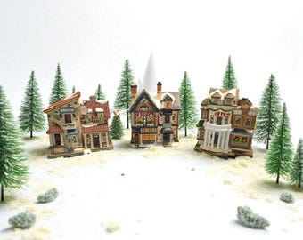 2024 Holiday Time Light-up 20-piece Christmas Village Set