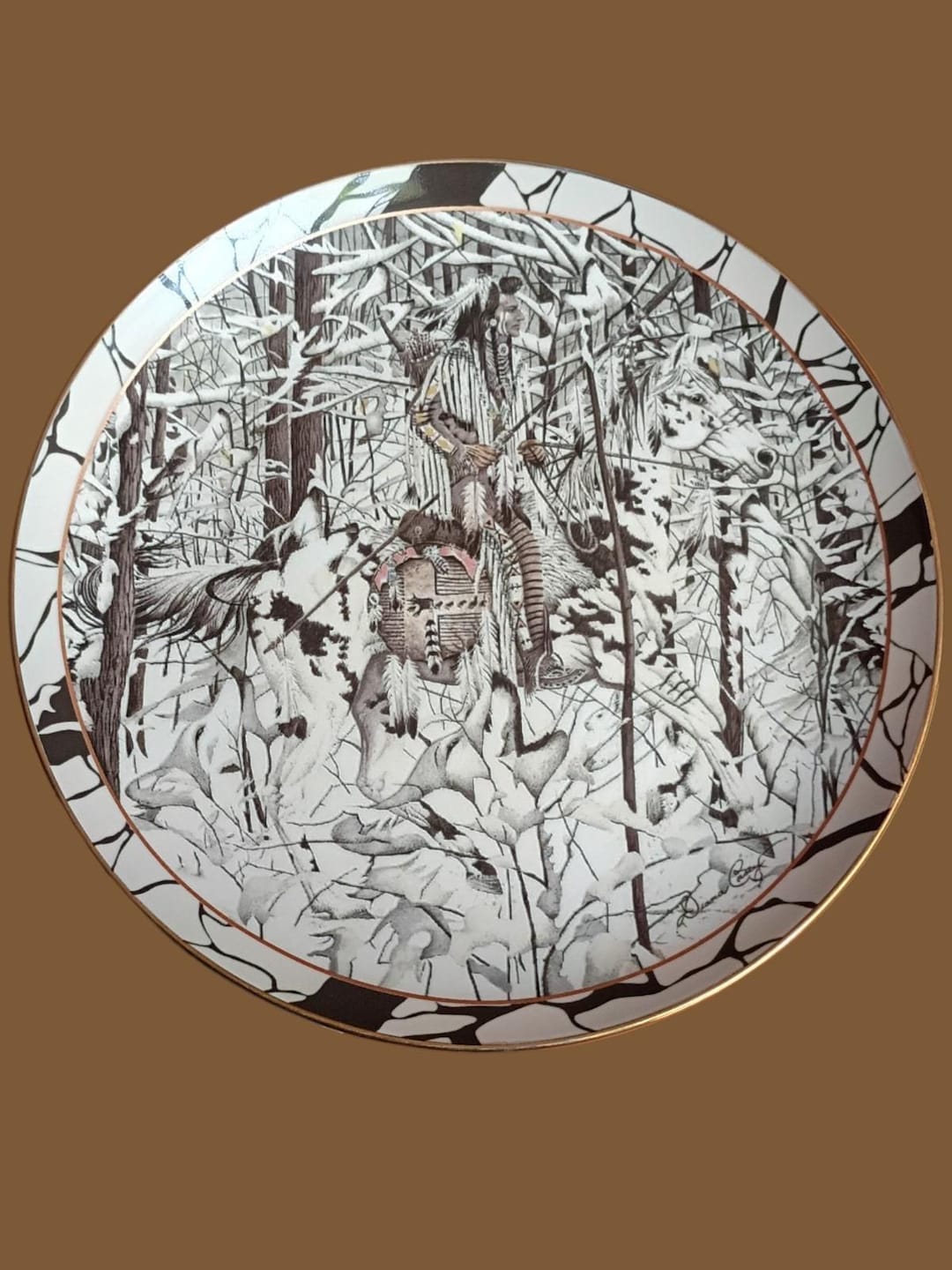 Collector Plate Bradford Exchange “where Paths Cross” Silent