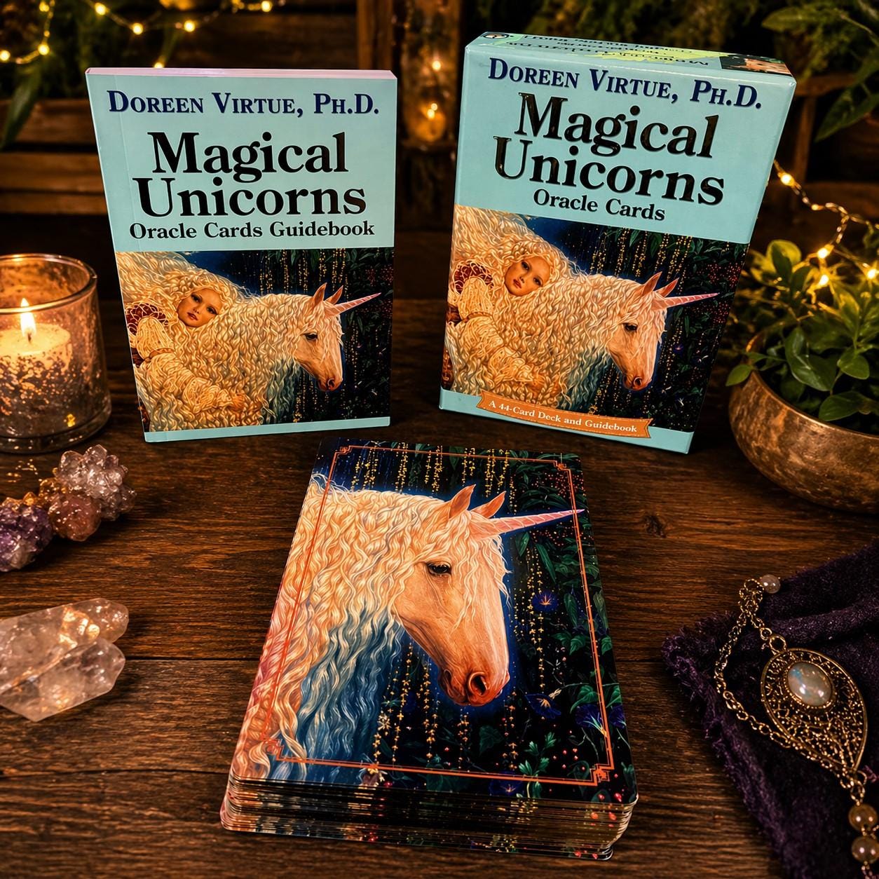 Magical Unicorns Oracle Cards, Doreen Virtue, 44 Card Deck - Etsy