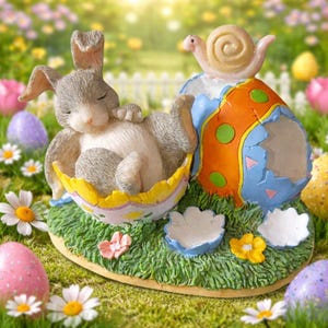Charming Tails "After The Hunt" Bunny Snail Easter Figurine 87/372