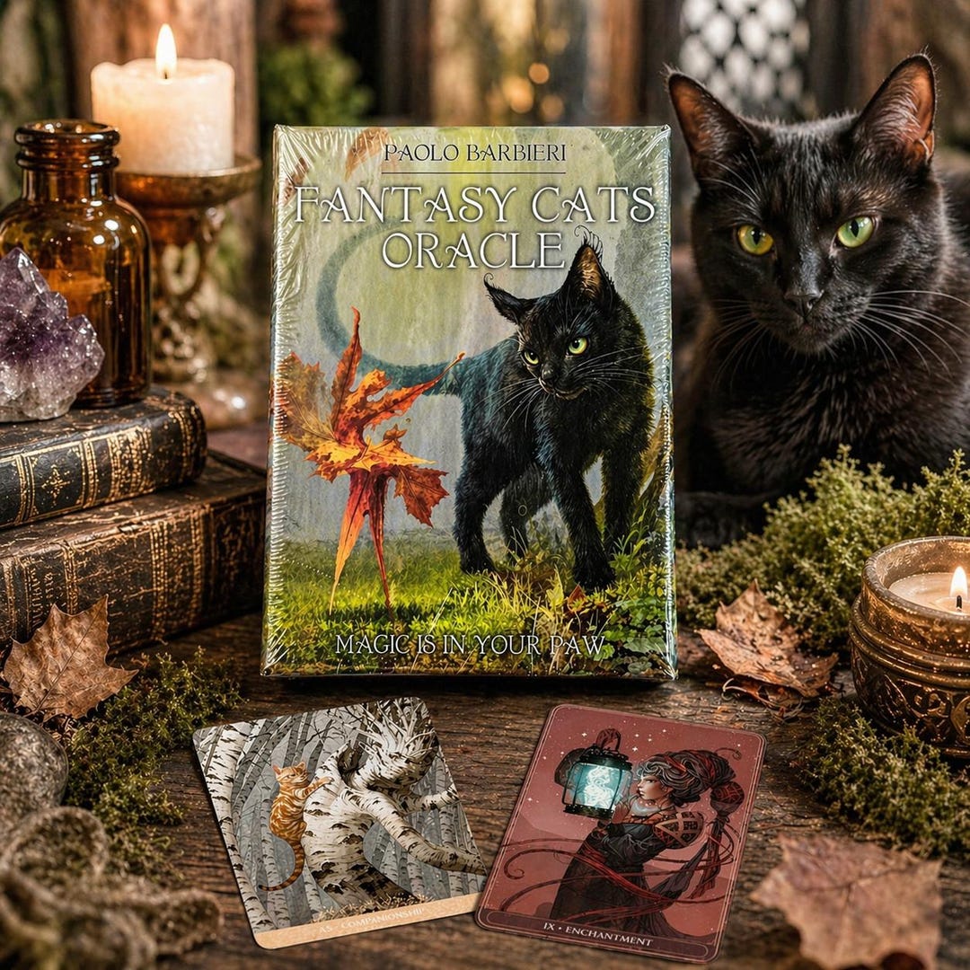 Fantasy Cats Oracle Deck Feline Divination Cards by Paolo Barbieri - Etsy