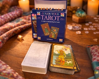 Color Your Own Tarot Card Deck Kit by Liz Dean: 2 Decks & Pencils