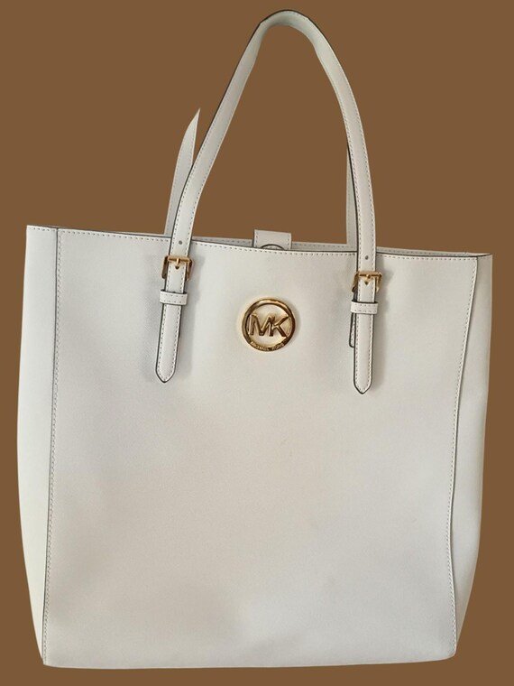 MICHAEL KORS ハンドバッグ MKロゴ ホワイト MICHAEL kors ハンドバッグ MKロゴ 白 マイケルコース MICHAEL KORS