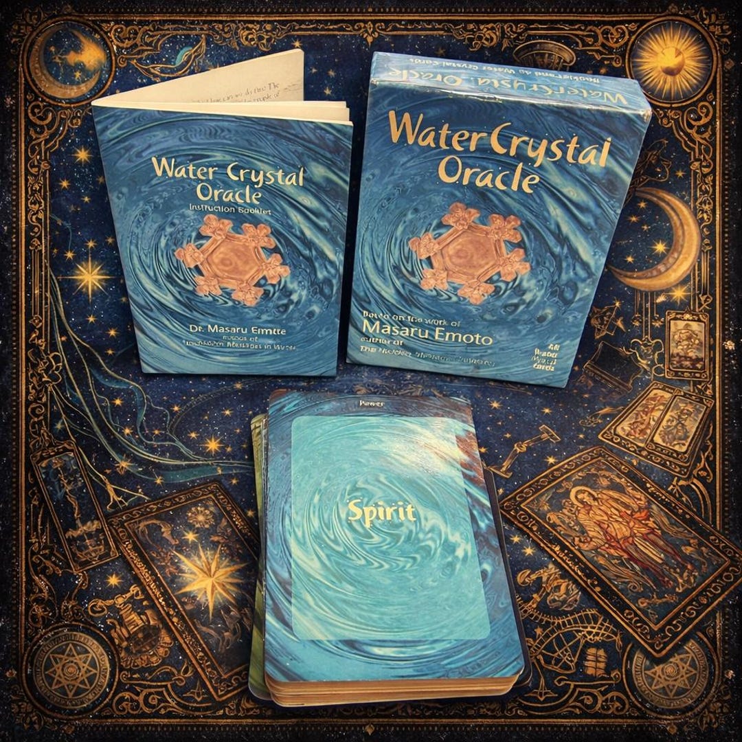 Water Crystal Oracle 48 Card Deck and Booklet Complete Set by Masaru ...