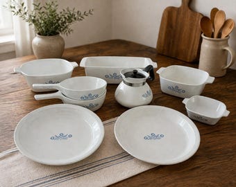 Corning Ware Blue Cornflower 9-teiliges Kochgeschirrset