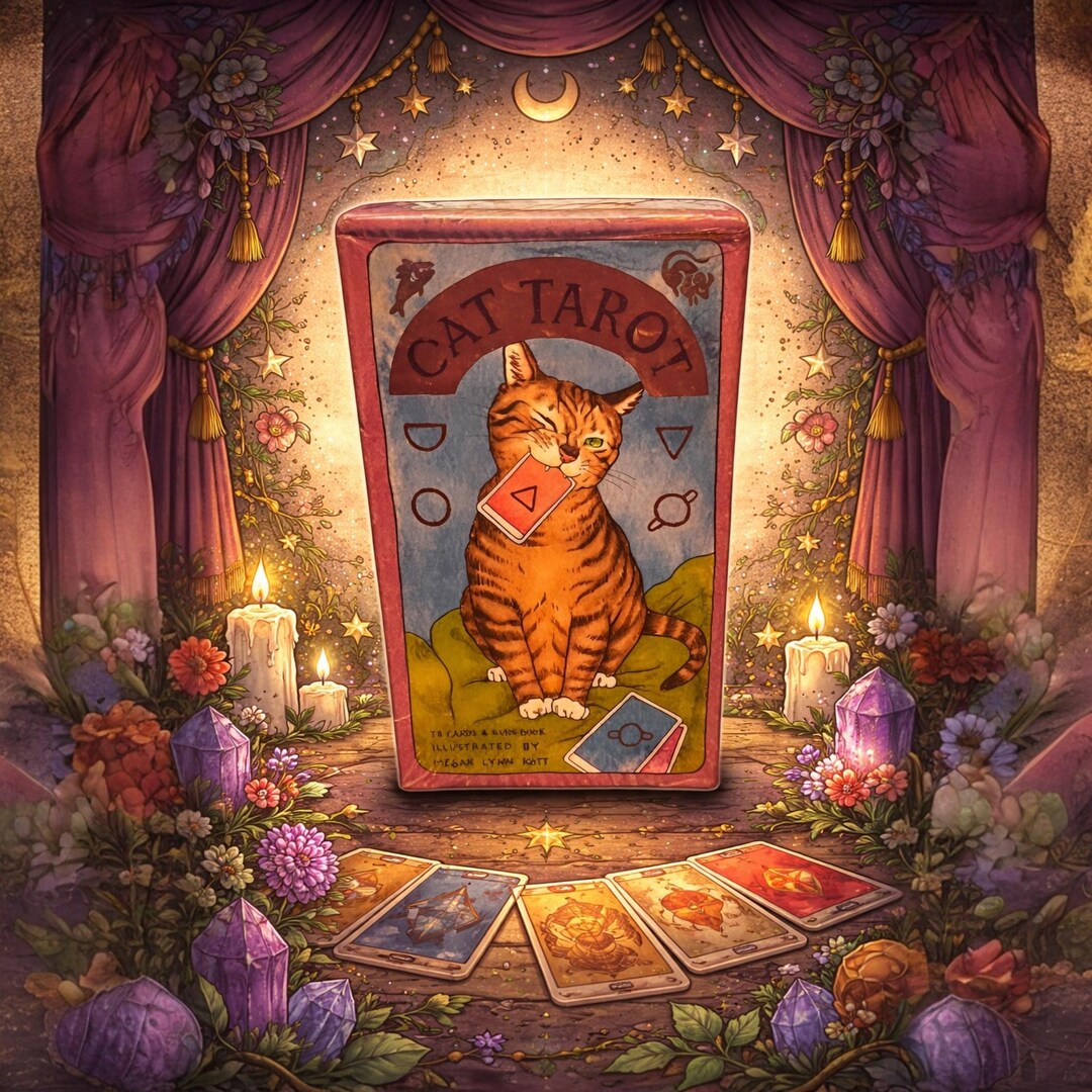 Cat Tarot Deck, 78 Cards & Guidebook, New Sealed, Chronicle Books - Etsy
