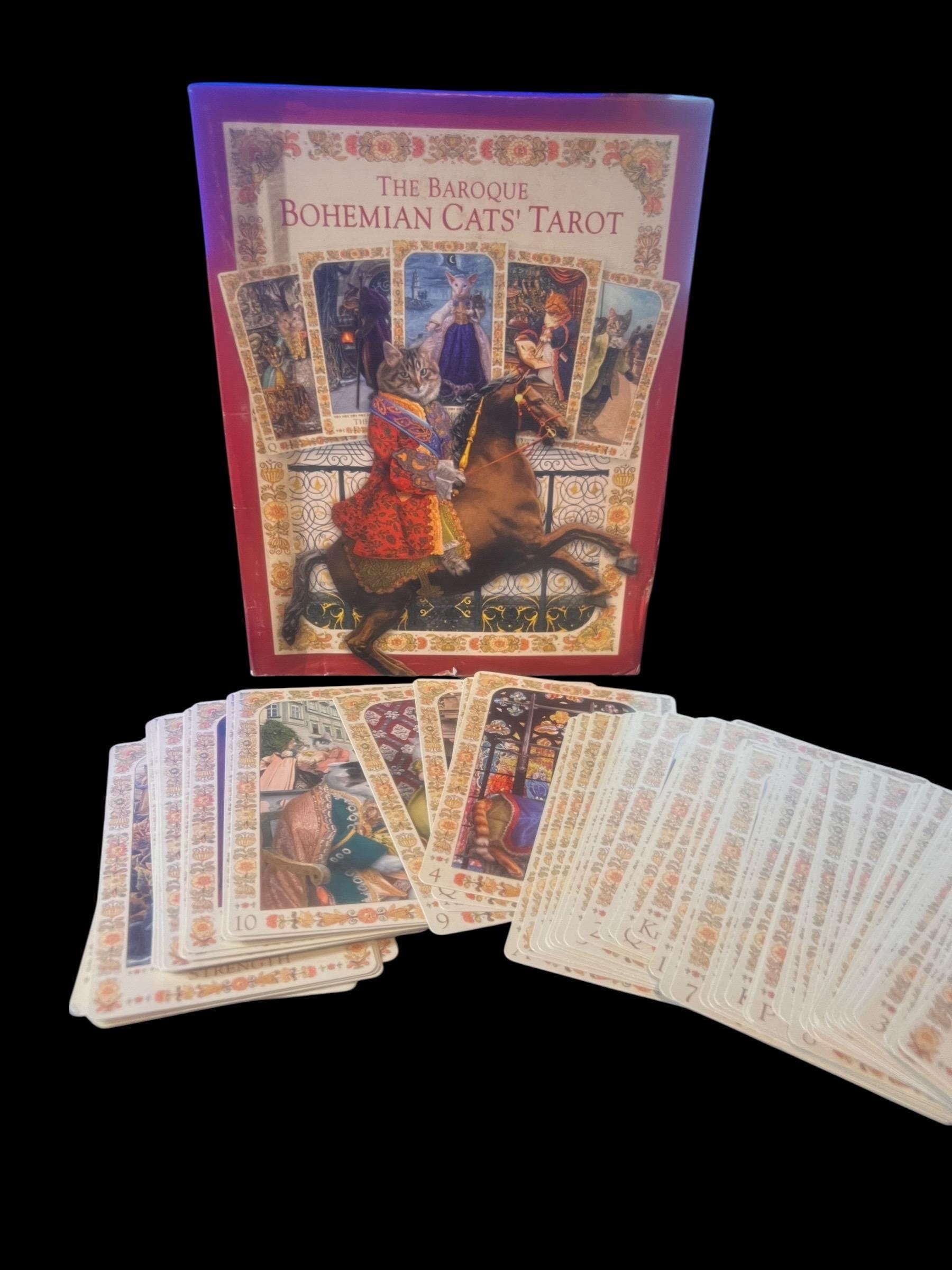 Rare Baroque Bohemian Cats Tarot Deck, Magic Realist Press (out of