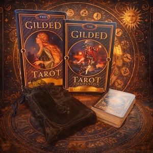 Gilded Tarot Set Deck Book And Bag Original Edition By Ciro Marchetti 2004