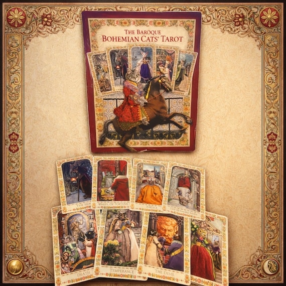 Rare Baroque Bohemian Cats Tarot Deck, Magic Realist Press (out of