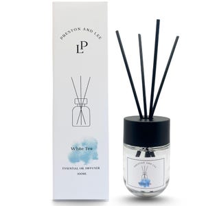 Difusor de varillas de té blanco de Preston and Lee - Fragancia para el hogar (100 ml)
