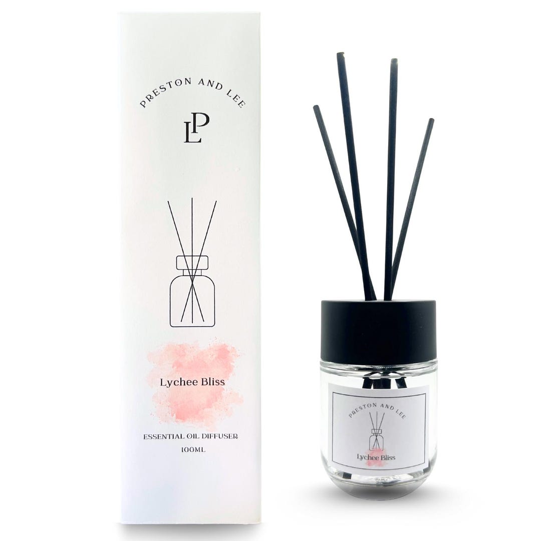 Lychee Reed Diffuser Lychee Bliss Reed Diffuser by Preston and Lee - Home Fragrance (100 Ml ...