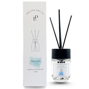 Clean Cotton Reed Diffuser by Preston and Lee - Home Fragrance (100 ml)