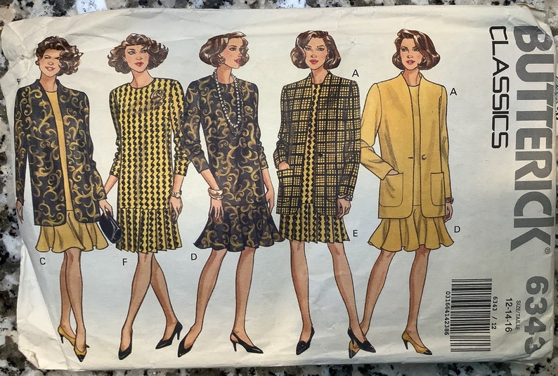Classic Womens Jacket & Dress Pattern - Etsy