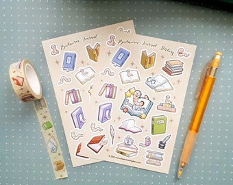 Bookworm Sticker sheet