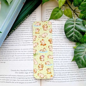Chill capy Bookmark ~ Matte Bookmark ~ Cute Planner Book Mark ~ Dreamchaserart ~ capybara