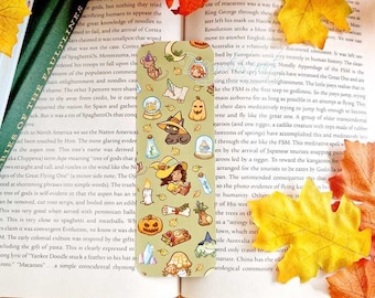 Witchy Autumn Bookmark ~ Matte Soft Luxury Bookmark ~ Cute Planner Book Mark ~ Dreamchaserart ~ witchy - halloween- witches - magical