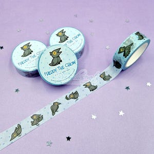Freddy die Krähe Washi Tape ~ süße Krähe Washi Tapes ~ Vogel Washi Tapes ~ Kawaii Schreibwaren von dreamchaserart