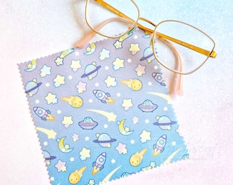 Cute Galaxy Microfiber cloth - cute space - kawaii - y2k- starry- lens cloths