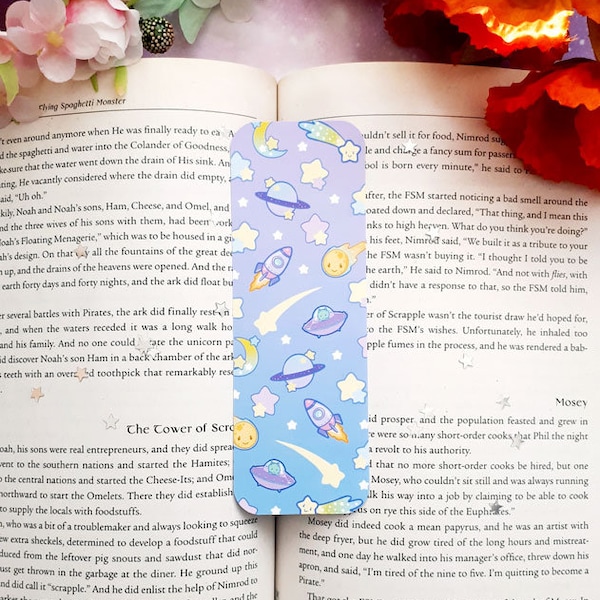 Kawaii galaxy Bookmark ~ Matte Soft Luxury Bookmark ~ Cute Planner Book Mark ~ Cute Stationery ~ Dreamchaserart ~ Illustrations