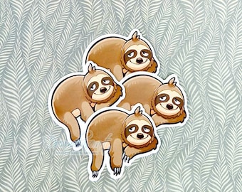 Chill Sloth sticker, stationary, cute, kawaii, sloths, journalling, planner sticker