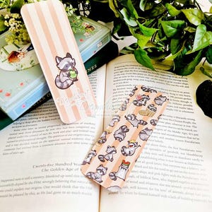 Raccoons Bookmark ~ Matte  Bookmark ~ Cute Planner Book Mark ~ Dreamchaserart ~ animals