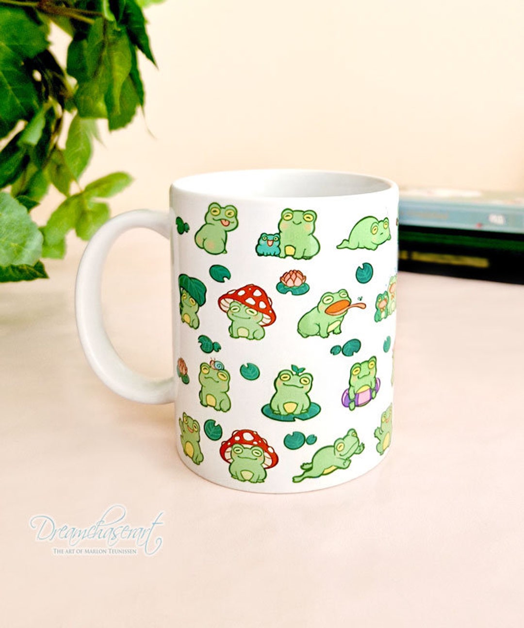 Cute Froggy Mug ~ Coffee Tea Mug ~ Kawaii Frog Mug ~ Cute Froggy ...