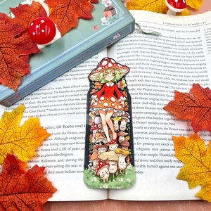 Mushy Sally Bookmark ~ Matte Bookmark ~ Cute Planner Book Mark ~ Cute Stationery ~ Dreamchaserart ~ mushroomcore