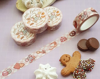 Little bakery Washi Tape ~ Kawaii Washi Planner Tapes ~ Cute mice mouse Washi Tapes ~ Kawaii Stationery by dreamchaserart - sweets cookies