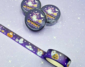 Spookies Washi Tape ~ Kawaii Washi Planner Tapes ~ halloween Washi Tapes ~ Kawaii Stationery by dreamchaserart