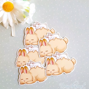 Sticker vinyle lapin mignon - aimants