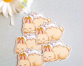 Cute bunny vinyl sticker - magnets