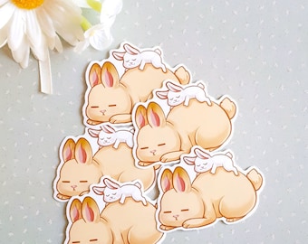 Cute bunny vinyl sticker - magnets