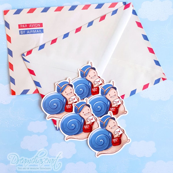 Snail Mail Sticker Etsy