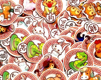 cute chibi Chinese zodiac Magnets