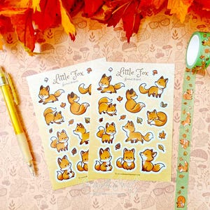 Kleiner Fuchs Sticker Druck, Planner Sticker, Planer Sticker, Planer, Planer, Planer, Planer, Planer, Planer