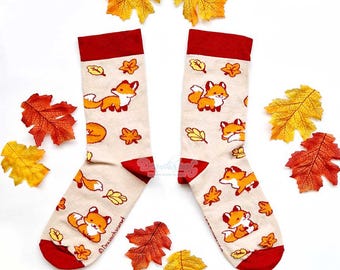 Little Fox Cotton Socks - cute animal socks