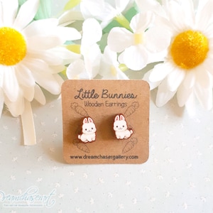 Little bunny cute stud earrings