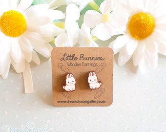 Little bunny cute stud earrings