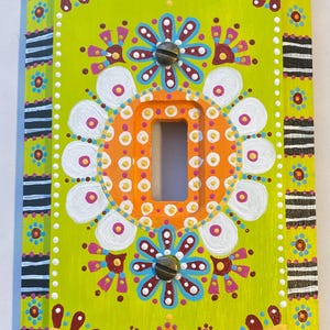Hand Painted Light Switch Cover: Vermont Artisan Decor