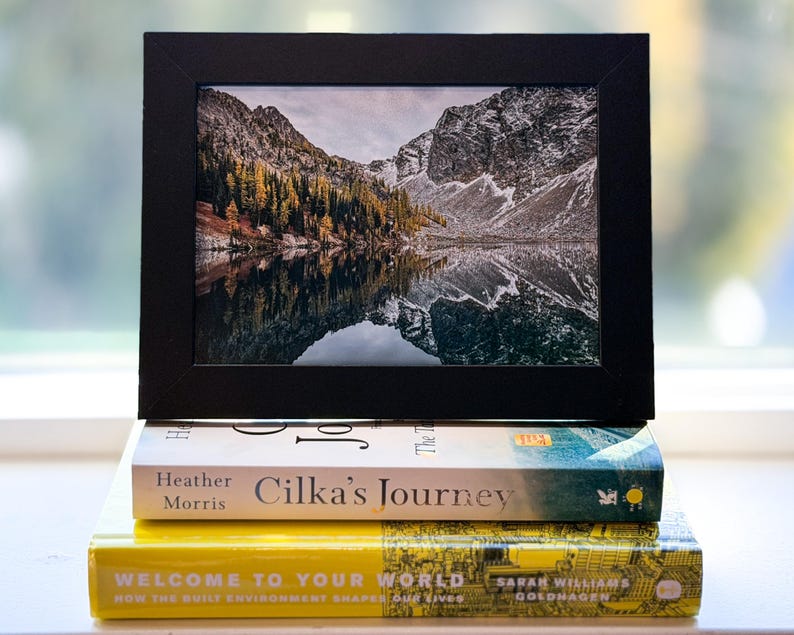 Alpine Lake Photography Print, Washington State Landscape Wall Art image 2