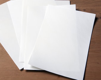 White Goatskin Parchment Sheets – Real Parchment – Vellum for Calligraphy, Painting, Wall Panels, Bespoke Furniture