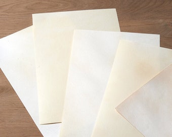 Natural goatskin parchment - Real Parchment - Parchment for calligraphy, painting, bookbinding, panels and more