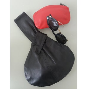 Leather Knot Bag Reversible Soft Leather Knot Bag Two looks in one bag image 2