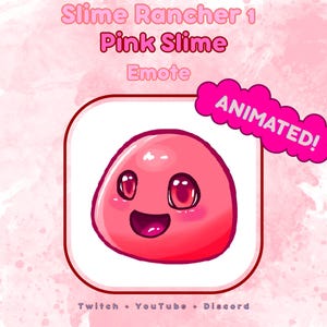 Slime Rancher Pink Slime Animated Emote - YouTube, Twitch, Discord GIF + PNG files