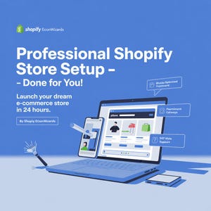 Shopify Store Setup & Customization Service | Ecommerce Website Development | Shopify Theme Design | Mobile-Optimized | 24-Hour Delivery
