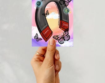 Manifesting Magnet Art Print | Affirmation Decor | Whimsy