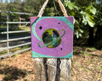 Out of This World | Space Theme Decor | Dopamine Decor | Acrylic Painting