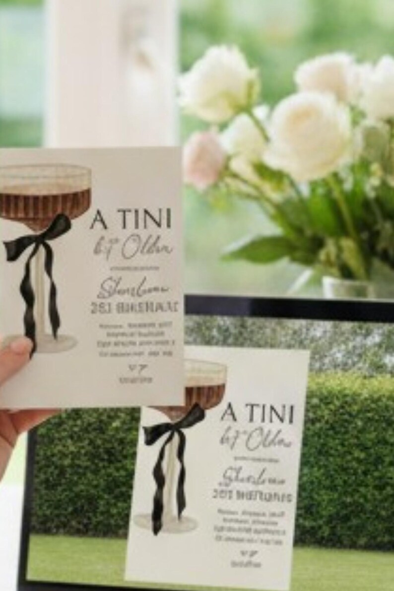 Invitación de Martini para 21 cumpleaños, plantilla editable (descarga digital) imagen 6