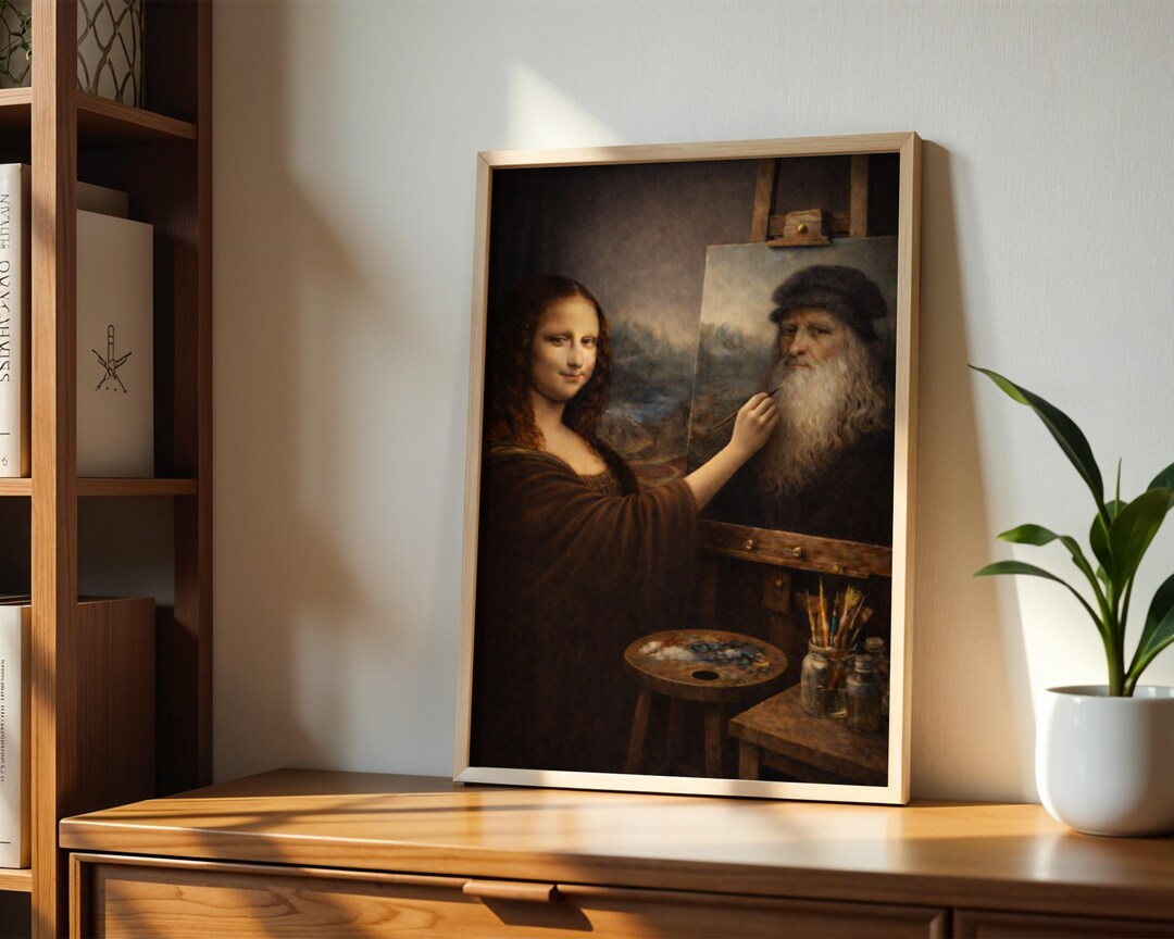 Mona Lisa Wall Art Print, Leonardo Da Vinci Poster, Classic Renaissance ...