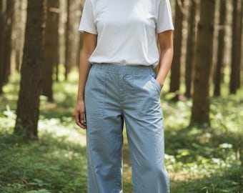 Vintage Prana Frauen M Blau abgeschnitten Hose Gorpcore Outdoor Active